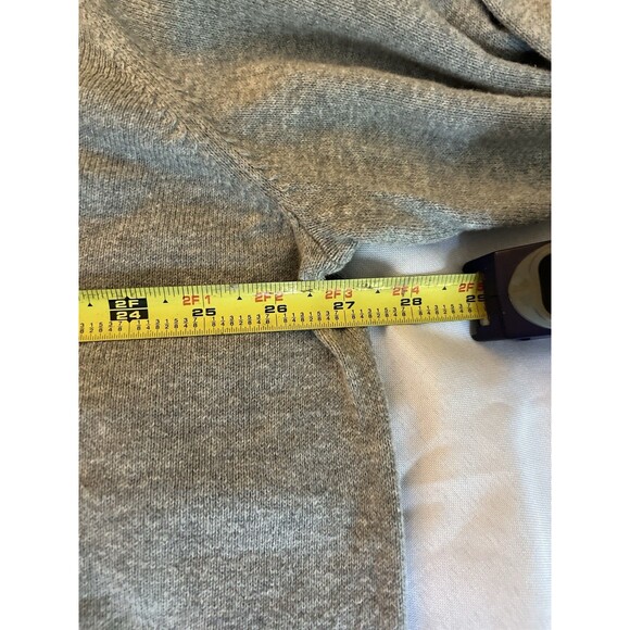 LL Bean Sweater Mens XXL Grey Cotton Cashmere Blend V Neck Pullover Soft  274603 - Picture 2 of 9